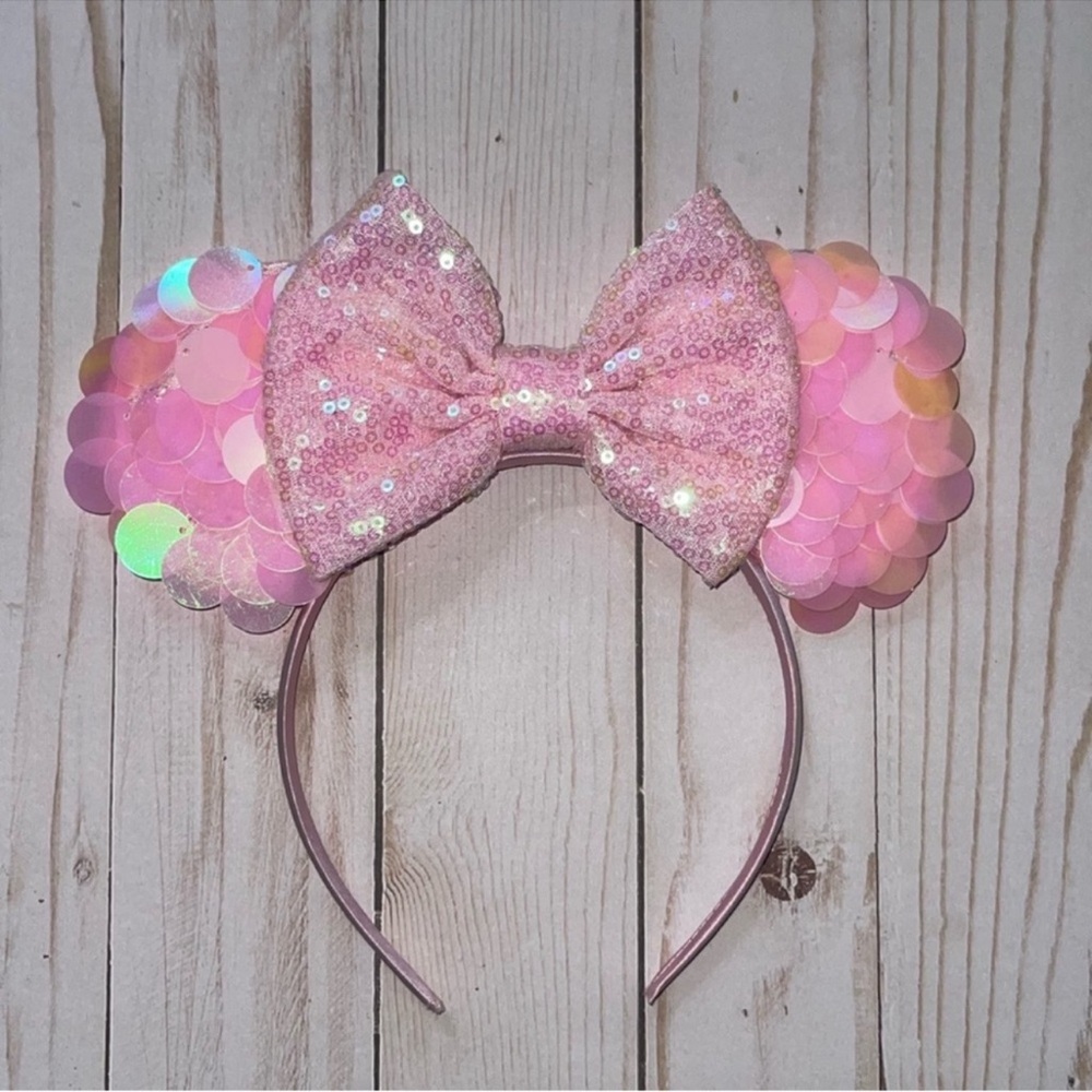 Mouse ears headband pink